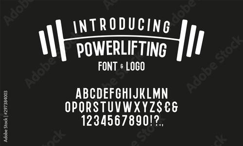 Sport modern english active dynamic simple, condensed, typeface.