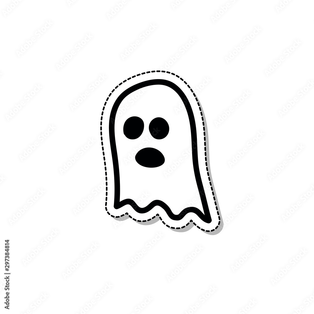 ghost doodle icon, vector illustration ghost doodle icon, vector illustration