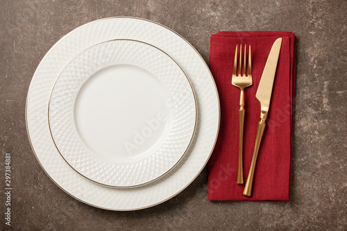 Holiday table setting