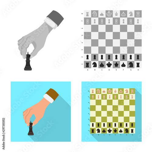 Isolated object of checkmate and thin symbol. Collection of checkmate and target vector icon for stock.