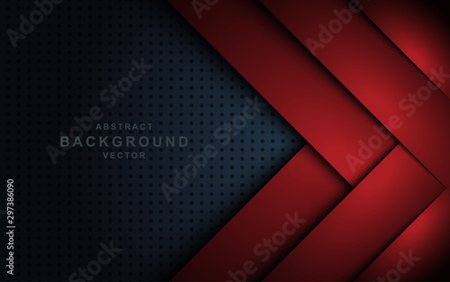 Elegant navy blue background with red overlap layer