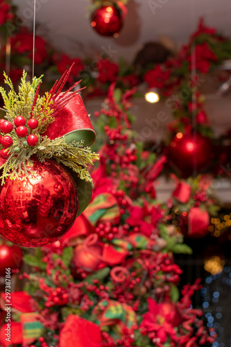 christmas decoration on tree