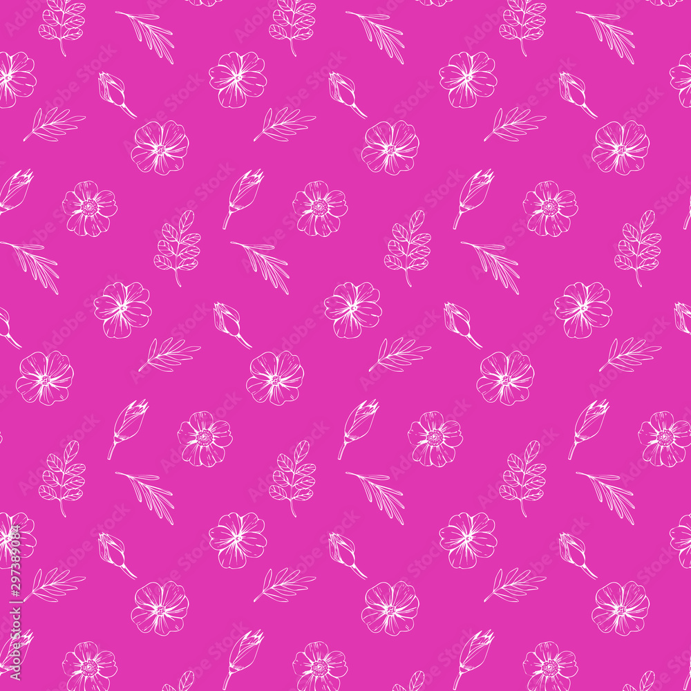 seamless floral pattern with flowers