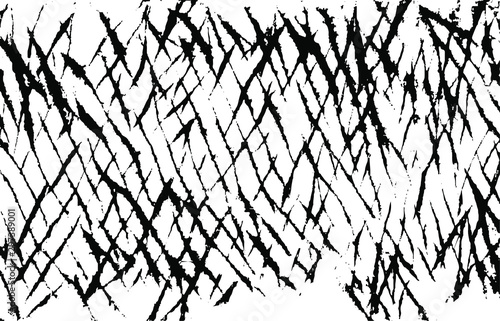 Scratched Grunge Urban Background Texture Vector. Dust Overlay Distress Grainy Grungy Effect. Distressed Backdrop Vector Illustration. Isolated Black on White Background. EPS 10.