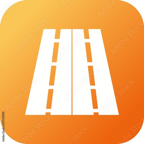 Beautiful Highway Vector Glyph icon