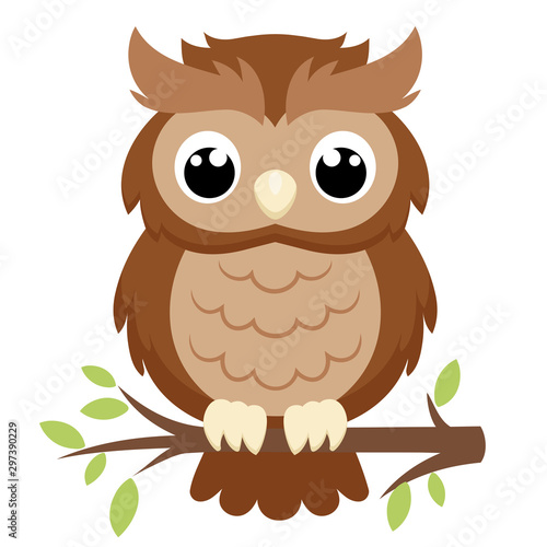 Illustration of a big owl