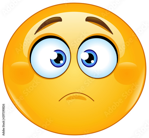 slightly frowning emoticon