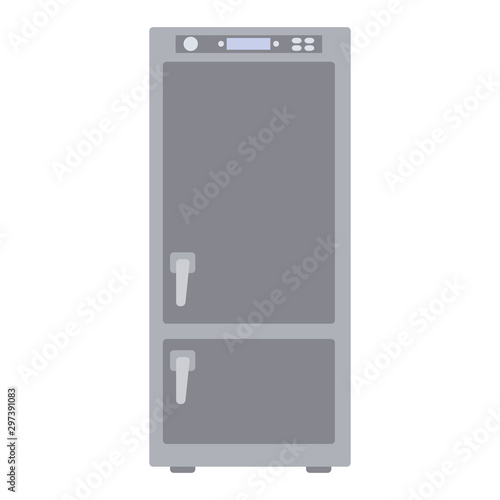 Illustration of a refrigerator flat icon