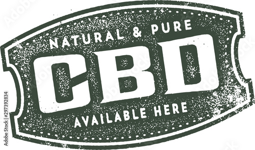 Vintage Style CBD Oil Sign