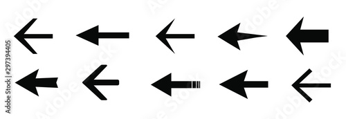 Arrow vector collection. Set of black vector arrows. Arrow icon. Arrow vector collection.