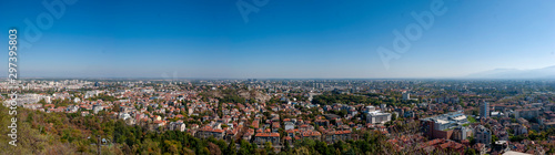 Fototapeta Naklejka Na Ścianę i Meble -  A panoramic view of the city of Plovdiv, Bulgaria