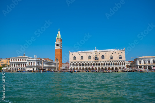 Tourists sightseeing in Venice's most famous square San Marco © Anton Gvozdikov