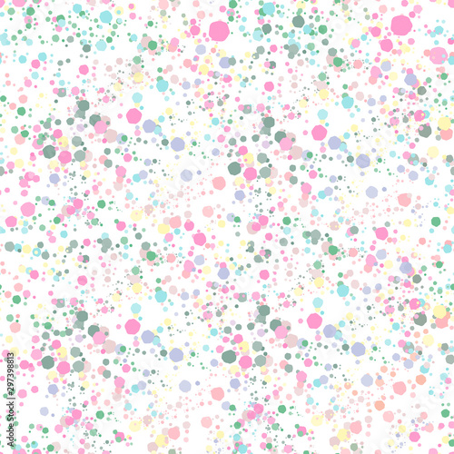 Watercolor Dots Splattered Seamless Pattern