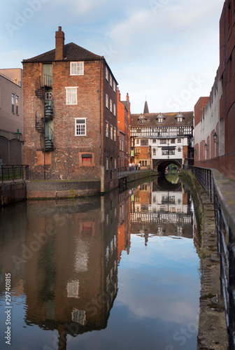 Obraz na płótnie uk, england, Lincoln high bridge w salonie