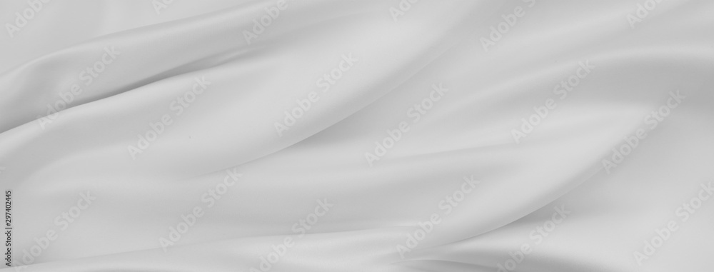 White silk fabric lines