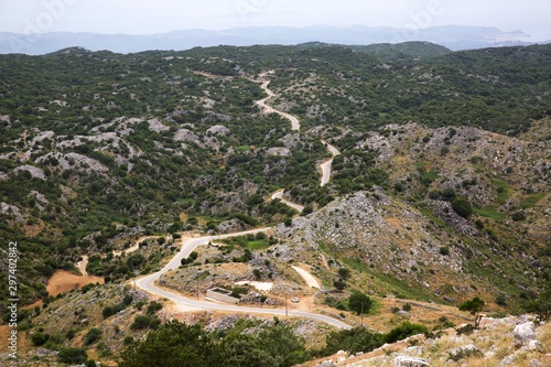 The road in mount 