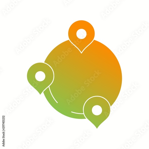 Beautiful Destinations Vector Glyph icon