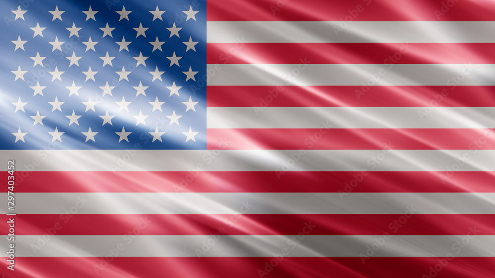 3D rendering of American (USA) flag 3D rendering of American (USA) flag