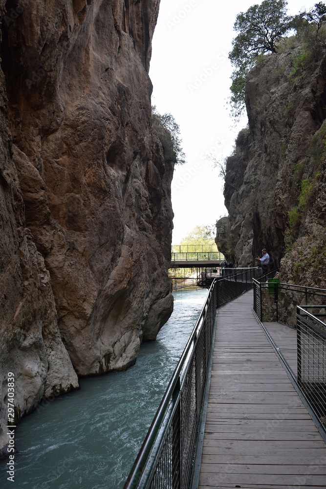 Canyon . Мountain river. Turkey	