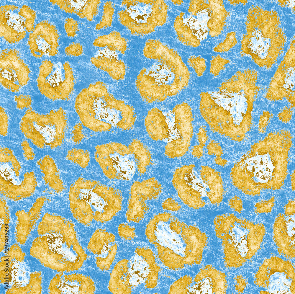 abstract bright spots leopard print