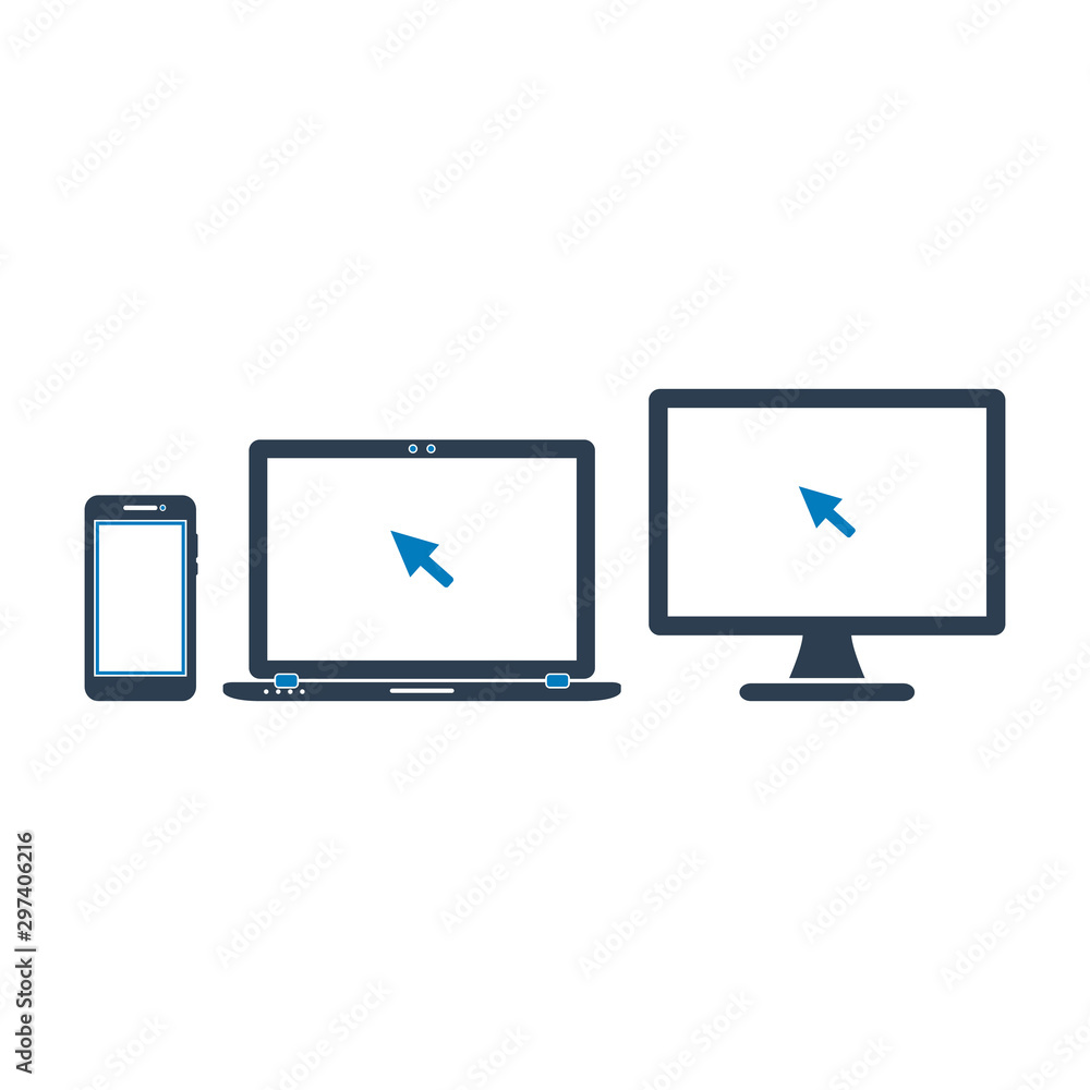 Digital, Electronic Device Icon. Flat style vector EPS.