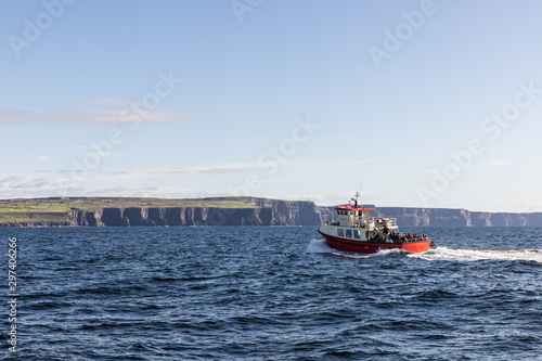 Boat going to Cliffs of Moher