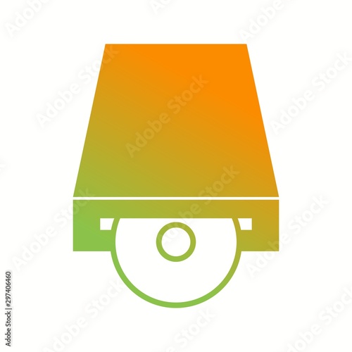 Beautiful Cd Rom Vector Glyph icon