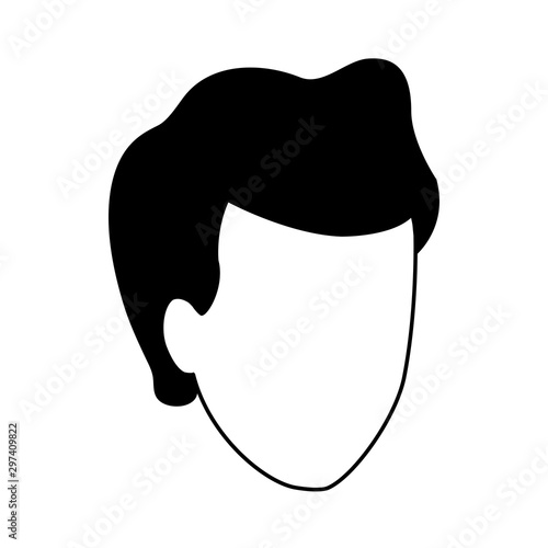 default man icon, flat design
