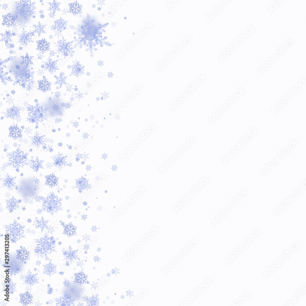 Blue Winter Background with snowflakes for your own creations Blue Winter Background with snowflakes for your own creations