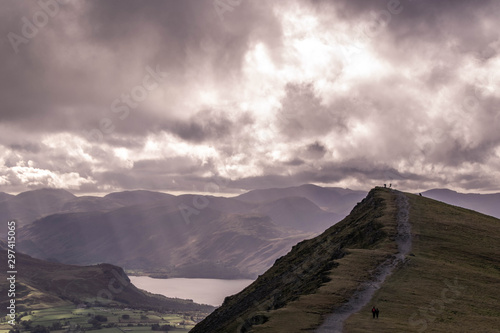 clouds over mountains