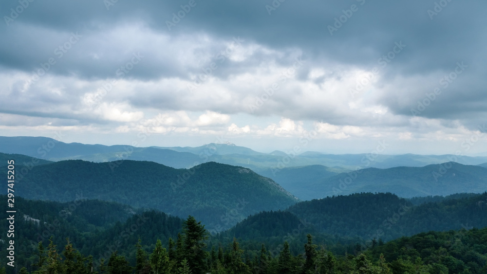 panorama of breathtaking mountain views
