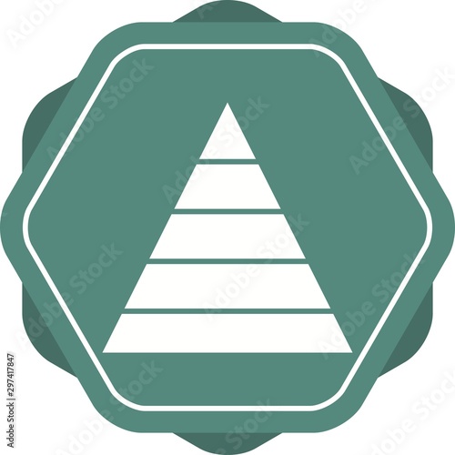 Beautiful Triangle Vector Glyph icon