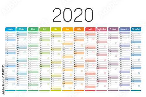Calendrier 2020