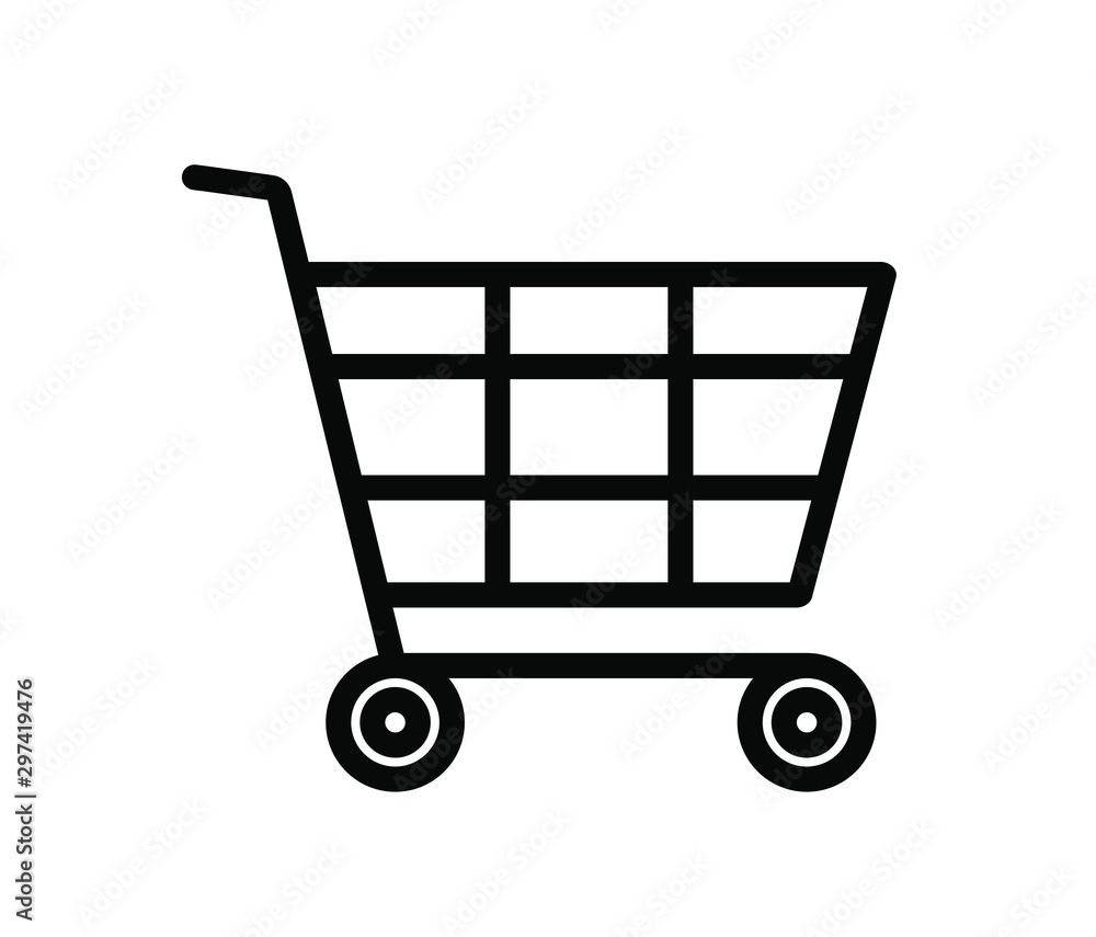 Shopping Cart Icon. Trolley icon. Vector illustration. Shopping Cart Icon. Trolley icon. Vector illustration.