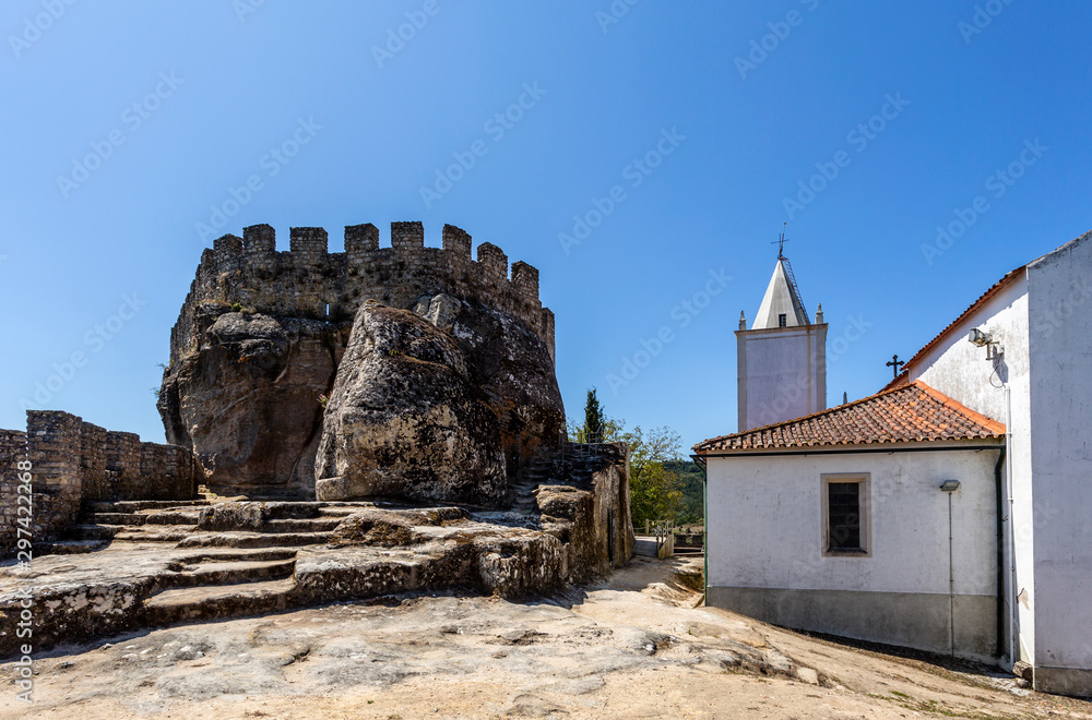 Fototapeta premium Penela Medieval Castle in Romanesque and Gothic Styles
