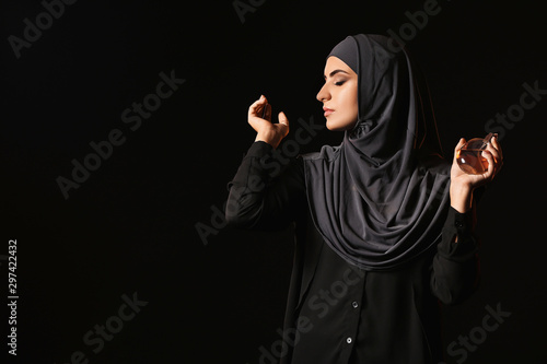 Beautiful Muslim woman with...