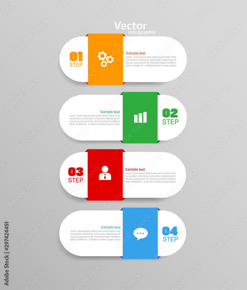 Geometric shape elements with steps,options,processes or workflow. Business data visualization. Creative step infographic template for presentation,vector eps 10 Geometric shape elements with steps,options,processes or workflow. Business data visualization. Creative step infographic template for presentation,vector eps 10