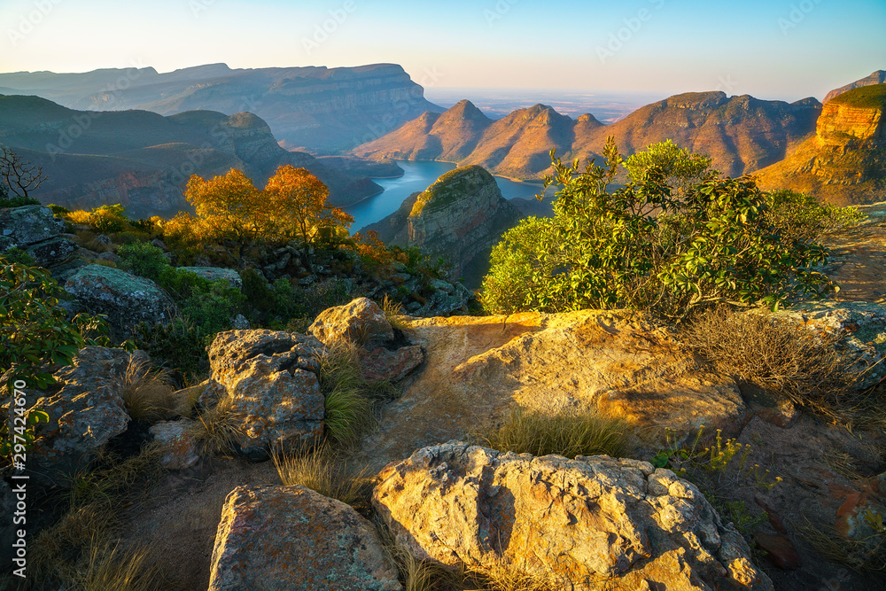 three rondavels and blyde river canyon at sunset, south africa 46
