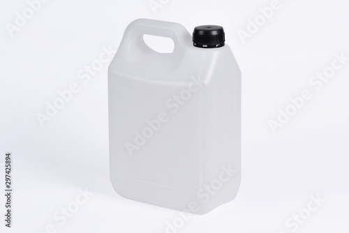 Εκτύπωση καμβά White plastic jerrycan on white background.