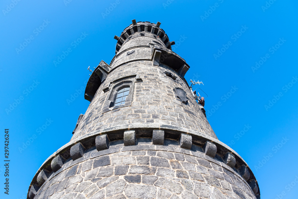 Decinsky Sneznik lookout tower on the top of Decinsky Sneznik Mountain, German: Hoher Schneeberg. Protected area Elbe Sandstones, Czech Republic Decinsky Sneznik lookout tower on the top of Decinsky Sneznik Mountain, German: Hoher Schneeberg. Protected area Elbe Sandstones, Czech Republic