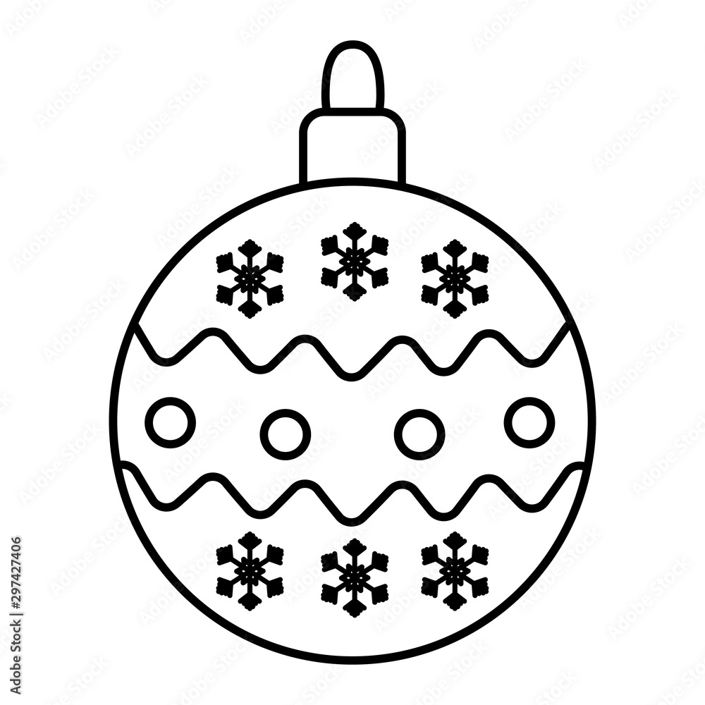 white background with ball snow dots merry christmas thick line white background with ball snow dots merry christmas thick line