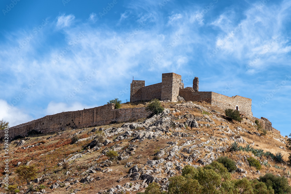 The Aracena castle built between the 13th and 15 centuries over the ruins of an older Moorish Castle