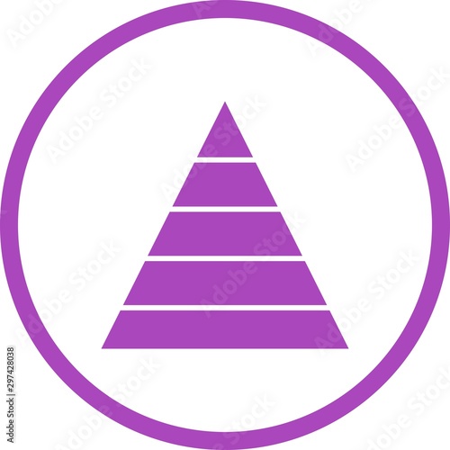Beautiful Triangle Vector Glyph icon