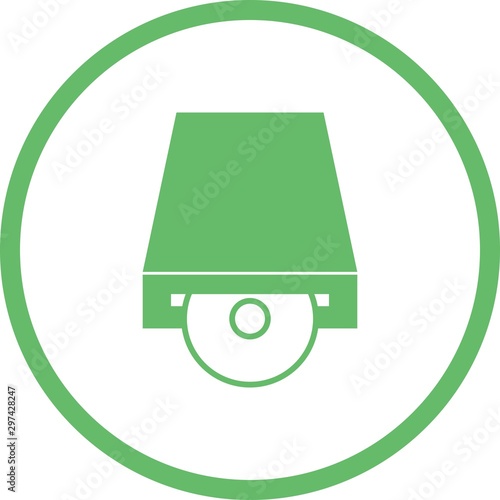 Beautiful Cd Rom Vector Glyph icon