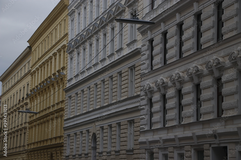 Facade of a classic building in Vienna