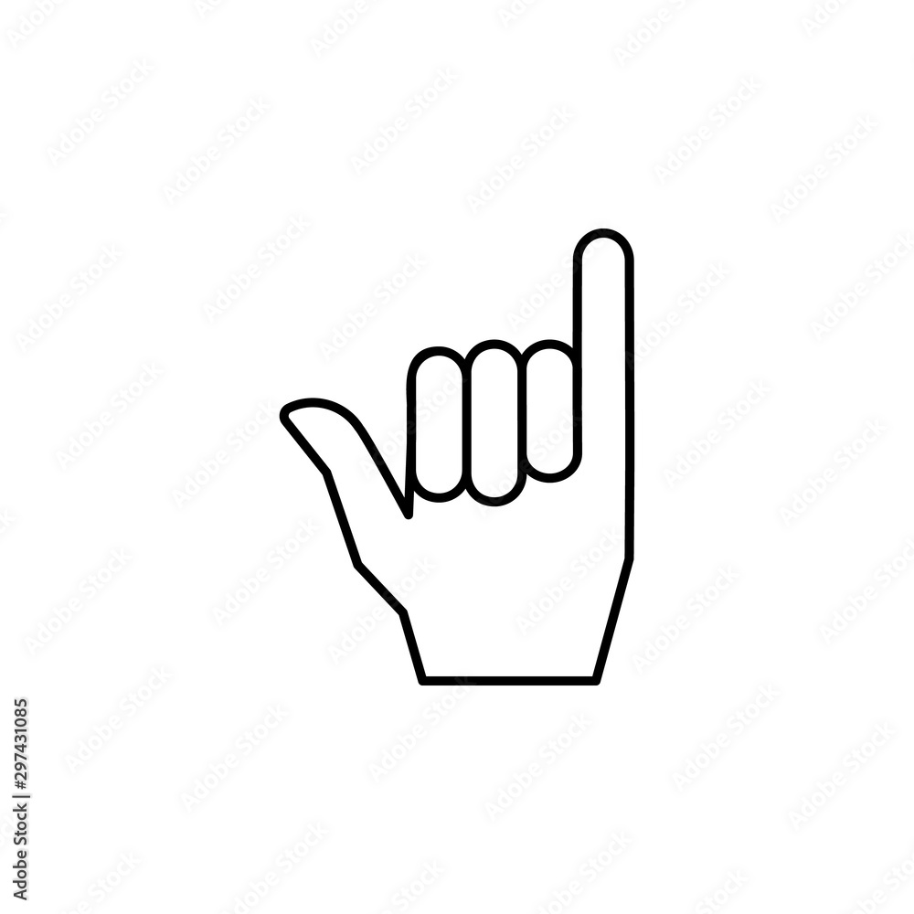 Shake hand gesture icon. Simple line, outline vector of hand icons for ui and ux, website or mobile application Shake hand gesture icon. Simple line, outline vector of hand icons for ui and ux, website or mobile application