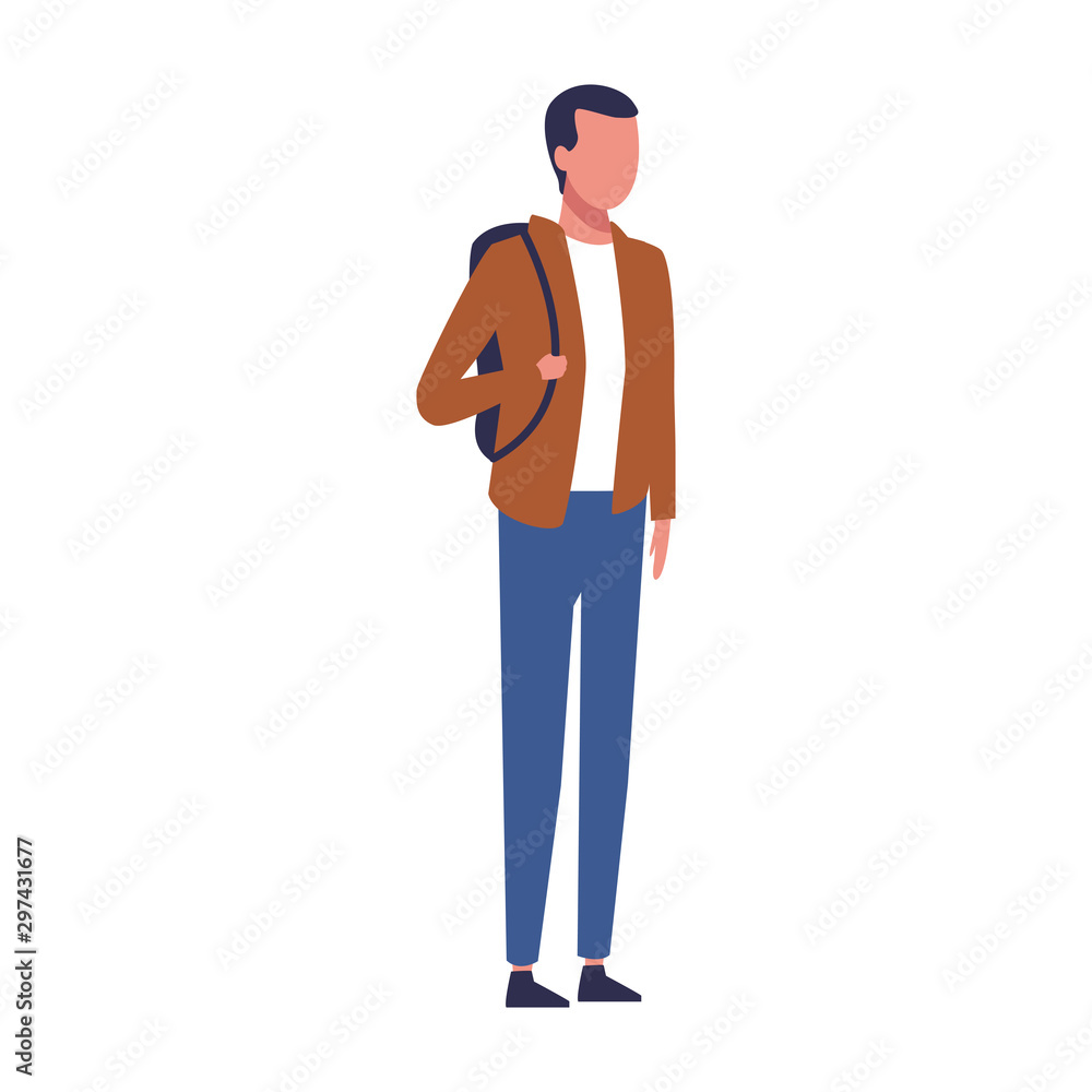 avatar man with casual clothes, colorful design avatar man with casual clothes, colorful design