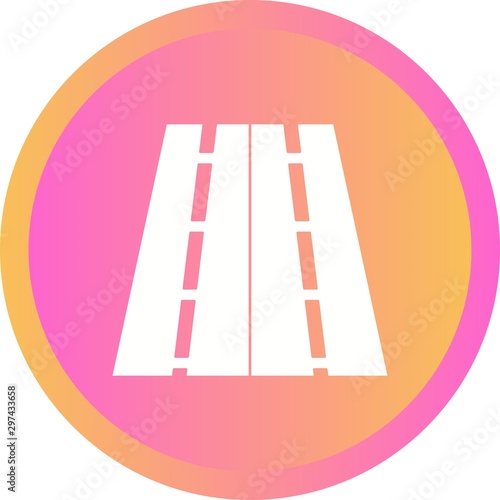 Beautiful Highway Vector Glyph icon