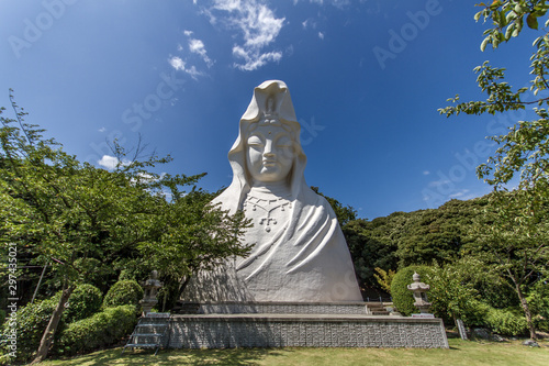 Ofuna Kannon statue in Kanon-ji Temple. Located in Kamakura Distrrict, Japan. photo