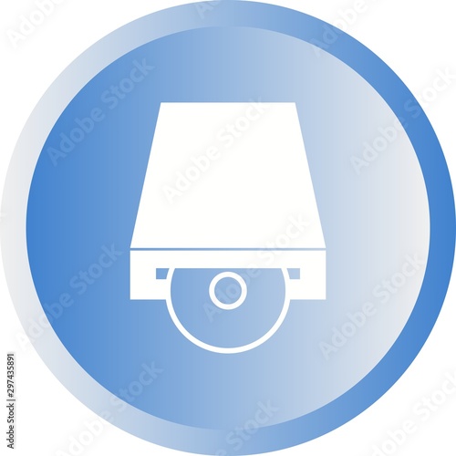 Beautiful Cd Rom Vector Glyph icon